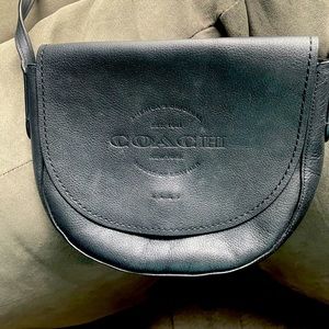 Coach Black Leather Crossbody Bag